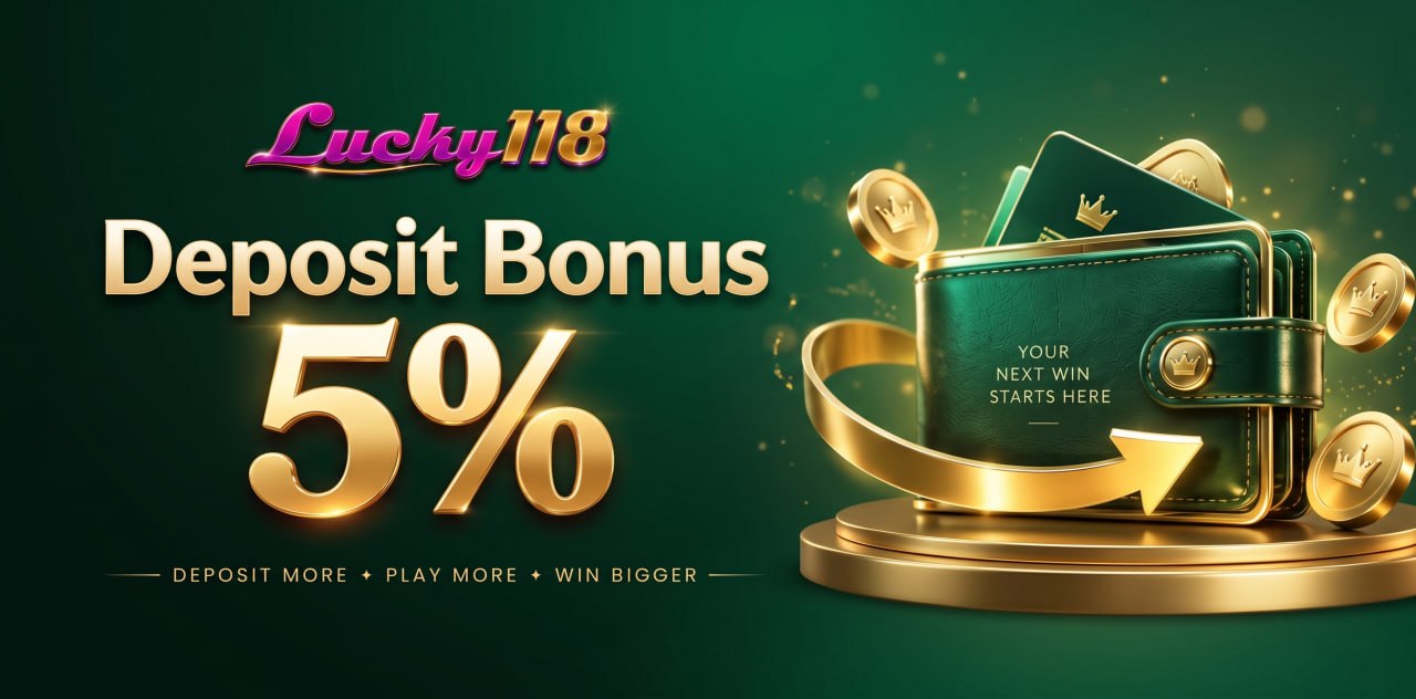 Lucky118 featured promotion banner 5